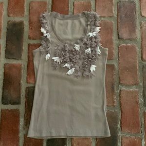 INC Embellished tank top